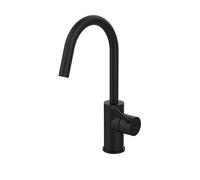 Paffoni Light - Mitigeur de lavabo avec bec pivotant, noir mat LIG078NO