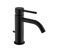 Paffoni Light - Mitigeur de lavabo avec garniture de vidage, noir mat LIG075NO