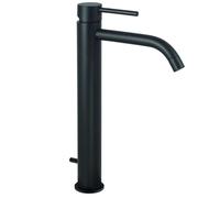 Paffoni Light - Mitigeur de lavabo avec garniture de vidage, noir mat LIG085NO