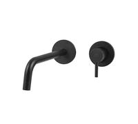 Paffoni Light - Mitigeur de lavabo encastré avec corps, installation de 2 trous, noir mat LIG106NO70