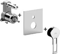 Paffoni Ringo - Mélangeur encastré pour 2 appareils, chrome RINBOX015CR