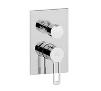 Paffoni Ringo - Mitigeur de douche avec interrupteur, 2 sorties, chromé RIN018CR