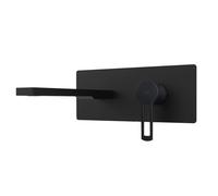 Paffoni Ringo - Mitigeur de lavabo encastrée avec corps d’encastrement, noir mat RIN105NO