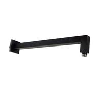Paffoni Ringo West - Bras de douche SQUARE, longueur 40 cm, noir mat ZSOF063NO