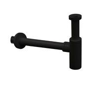 Paffoni Ringo West - Siphon de lavabo 1 1/4, évacuation 32 mm, noir mat ZACC240NO