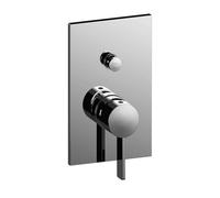 Paffoni Rock - Mitigeur de douche encastré avec inverseur et corps d’encastrement, chrome RO015CR