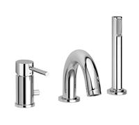 Paffoni Stick - Mitigeur de baignoire, installation 3 trous, chrome SK040LCR