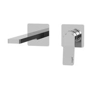 Paffoni Tilt - Mitigeur de lavabo encastré avec corps, installation de 2 trous, chrome TI105CR70