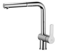 Paffoni West - Mitigeur d’évier avec douchette extractible, chrome WS185CR