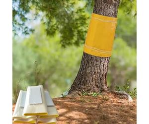 Pafnisoin Gel Anti Fourmis 25CM × 5M Bande Glue Arbre Fruitier Efficace Contre Les chenilles, Fourmis et Autres Insectes nuisibles
