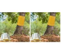 Pafnisoin Glu Arboricole pour Arbre Fruitier 25CM × 3M Gel Anti Fourmis adhésif Attrape Moucheron Anneau de Colle (Lot de 2)