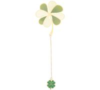 Pages en Fer Vert à Chaînette, Ambiance Noël, Trèfles Décoratifs | Style Chinois Élégant, Pendentif Suspendu Réutilisable, Texture Nette, pour Manuels Scolaires, Journaux, Bibliothèque