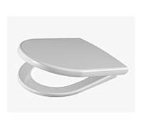 Pagette Pagette Subline WC siège 795370702 blanc , avec couvercle, blanc excentrique en acier inoxydable