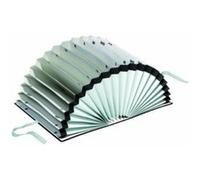 Pagna 24211-04 préclasseur en plastique 20 intercalaires a-z en demi-cercle avec bande rabattable (noir) 22905004 G
