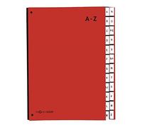 Pagna 24249-01 Classeur à soufflet 24 onglets de A à Z (Rouge) (Import Allemagne)