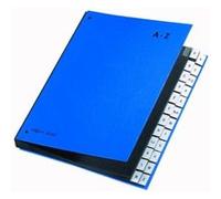 Pagna 24249-02 classeur à soufflet 24 compartiments a-z en carton spécial avec 3 trous (bleu) G