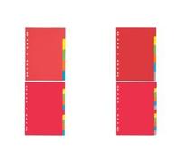 PAGNA Intercalaires en carton A4 – 6 touches, 6 couleurs