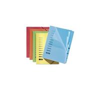 Trieur, A4, PP, 6 compartiments, bleu