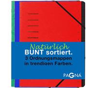 Pagna classeur à 12 compartiments 1-12 1pc rouge/bleu/vert