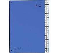 PAGNA Classeur à soufflet 24249-02 carton dur bleu DIN A4 Nombre de compartiments: 24 A-Z