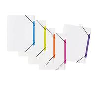 PAGNA Coool White Trend 41814-00 Lot de 5 classeurs en polypropylène 5 compartiments assortis