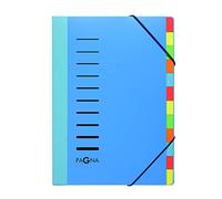 Pagna Deskorganizer Lucy Colours Lot de 12 organiseurs en polypropylène avec élastique au dos extensible