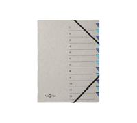Pagna Easy Gray Trieur 12 Compartiments 12 Positions A4 À Onglets Bleu