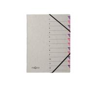 Pagna Easy Gray Trieur 12 Compartiments 12 Positions A4 À Onglets Violet