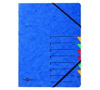 trieur 'EASY', A4, carton, 7 compartiments, bleu