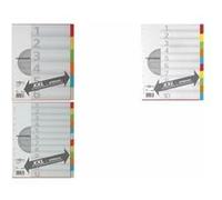 Intercalaires en carton, A4, 10 touches, extra large