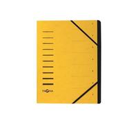 Pagna Office - Trieur - 7 Compartiments - 7 Positions - 5 Mm - A4 - À Onglets - Jaune