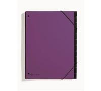 PAGNA Trieur à documents Trend A4 12 compartiments 20 mm violet