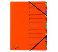 trieur 'EASY', A4, carton, 12 compartiments, orange