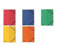 trieur 'EASY', A4, carton, 12 compartiments, vert