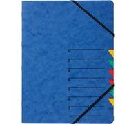 PAGNA Trieur EASY A4 en carton 7 compartiments bleu