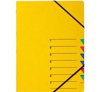 trieur 'EASY', A4, carton, 7 compartiments, jaune