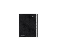 trieur, format A4, 7 compartiments, 1 - 7, noir