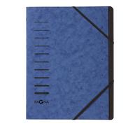 Pagna Trieur "Sorting File" 7 Compartiments + Elastiques Bleu