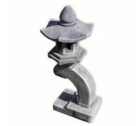 Pagode, décoration de Jardin, Lanterne, Lampe Japonaise Grise, 1 Niveau (10528)