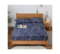 PAHION Drap-Housse Imperméable Poche Profonde 30cm Doux Brossé Microfibre Imprimé Literie Entretien Facile Antidérapant pour Simple Double King Twin Full Queen