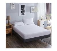 PAHION Drap-Housse Poche Profonde 20cm Luxe Hôtelier Soyeux Doux Double Brossé Microfibre Blanc pour Matelas Haut Simple Double King Super King Bunk 4FT 1 Pièce Seulement