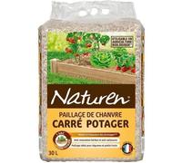 Naturen NATCHA3,Paillage Carré Potager UAB 30 L,Format adapté aux carrés Potager,Empêche la levée des Mauvaises Herbes,Enrichit Le Sol,30 L = 1,5m² Beige