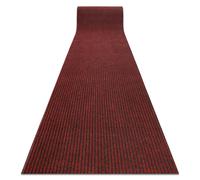 Paillasson antidérapant pour les mètres courants GIN 3086 Liverpool extérieur intérieur sur caoutchouc - rouge 100 cm 100x460 cm