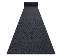Paillasson antidérapant pour les mètres courants VECTRA 900 Liverpool extérieur intérieur sur caoutchouc - anthracite 200 cm 200x180 cm