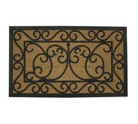 Paillasson - Arabesques - Noir - 45x75 cm - Coco - Caoutchouc