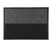 Paillasson Brossant 2 en 1 50x70cm Noir & Gris