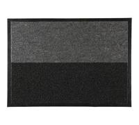 Je Cherche une Idée Paillasson brossant 2 en 1 50x70 cm antidérapant Noir et gris