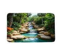 Paillasson Cascade De Forêt Tropicale Humide Tapis 40X60Cm | Paillasson Antidérapant Durable Tapis De Porte Pour Couloir Entrée Jardin Door Mats