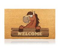 Paillasson Cheval en Fibre de Coco - 70x40cm - Tapis de Porte de Bienvenue, Surface Antidérapante PVC & Fibre de Coco - Entrée Maison, Couloirs, Portes-Accessoires Maison-Original & Minimaliste