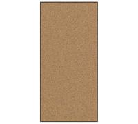 Paillasson crème et noir - 120 x 250 cm - En polyamide et PVC - Antidérapant - Résistant aux intempéries - Lavable - Pour porte d'entrée, balcon, terrasse, intérieur et extérieur